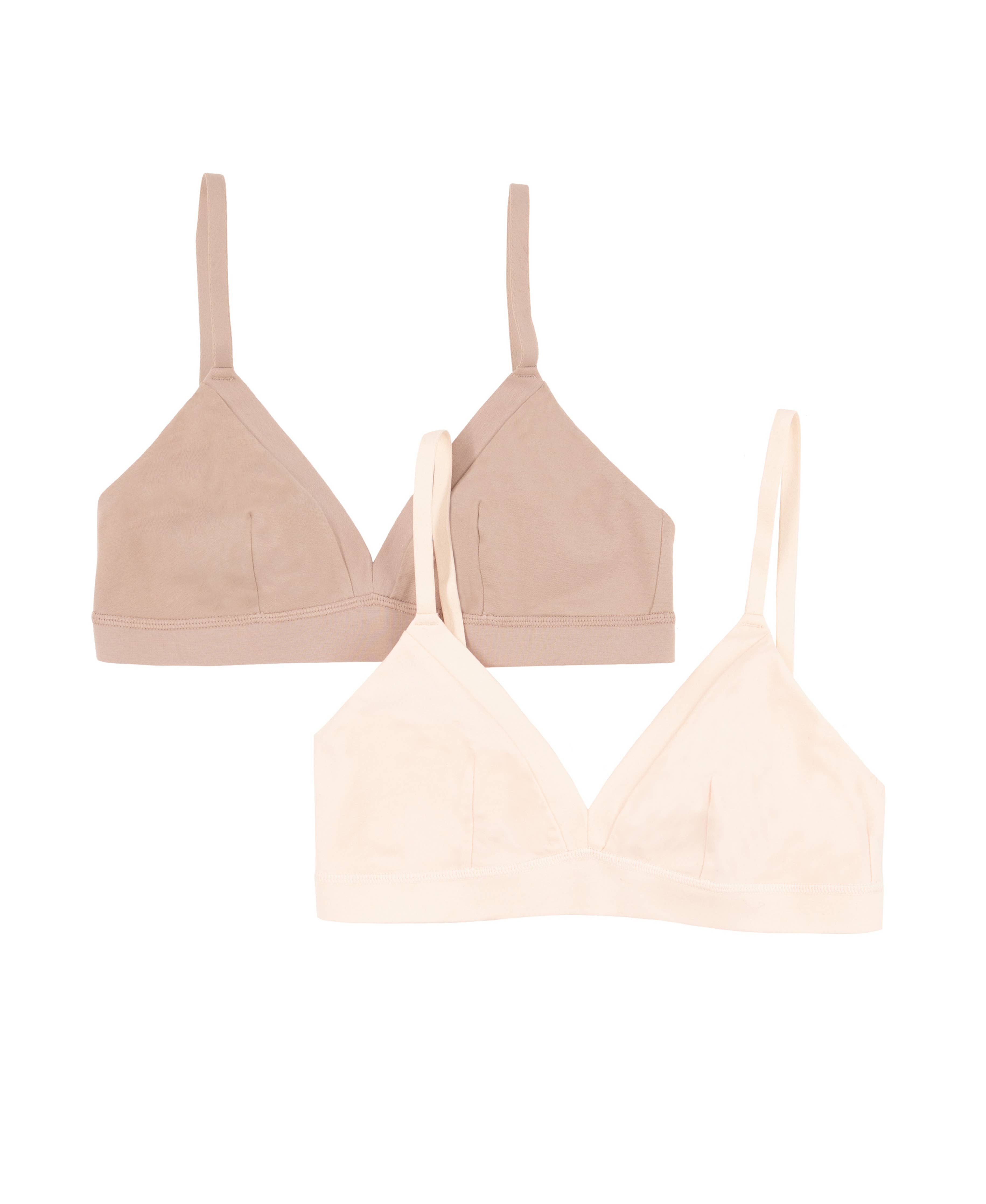 Pima Cotton Bralette 2-Pack - Ballet