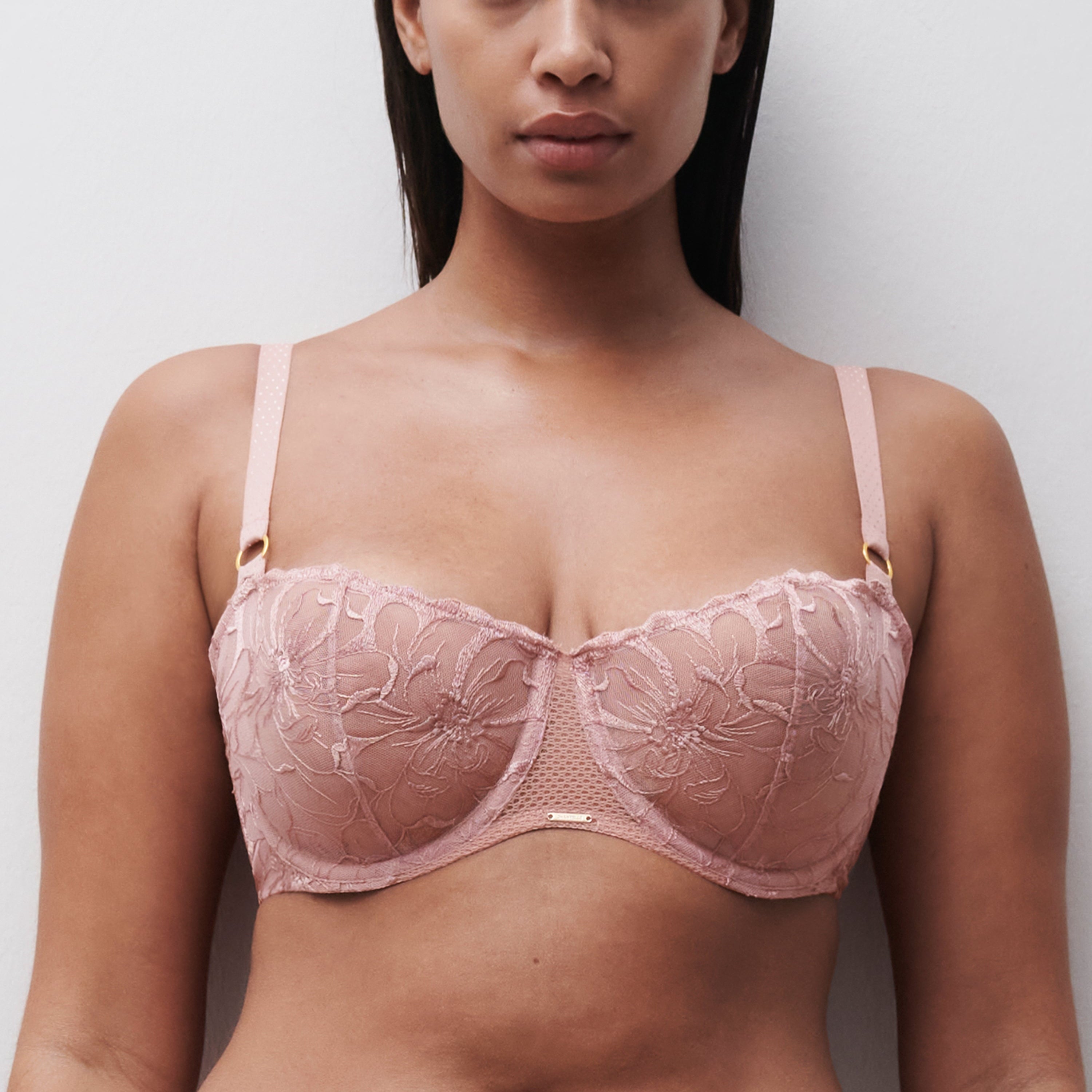 Chantelle Fleurs Demi Bra – Authentic Pink