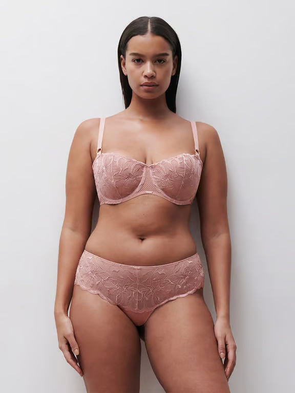Chantelle Fleurs Demi Bra – Authentic Pink