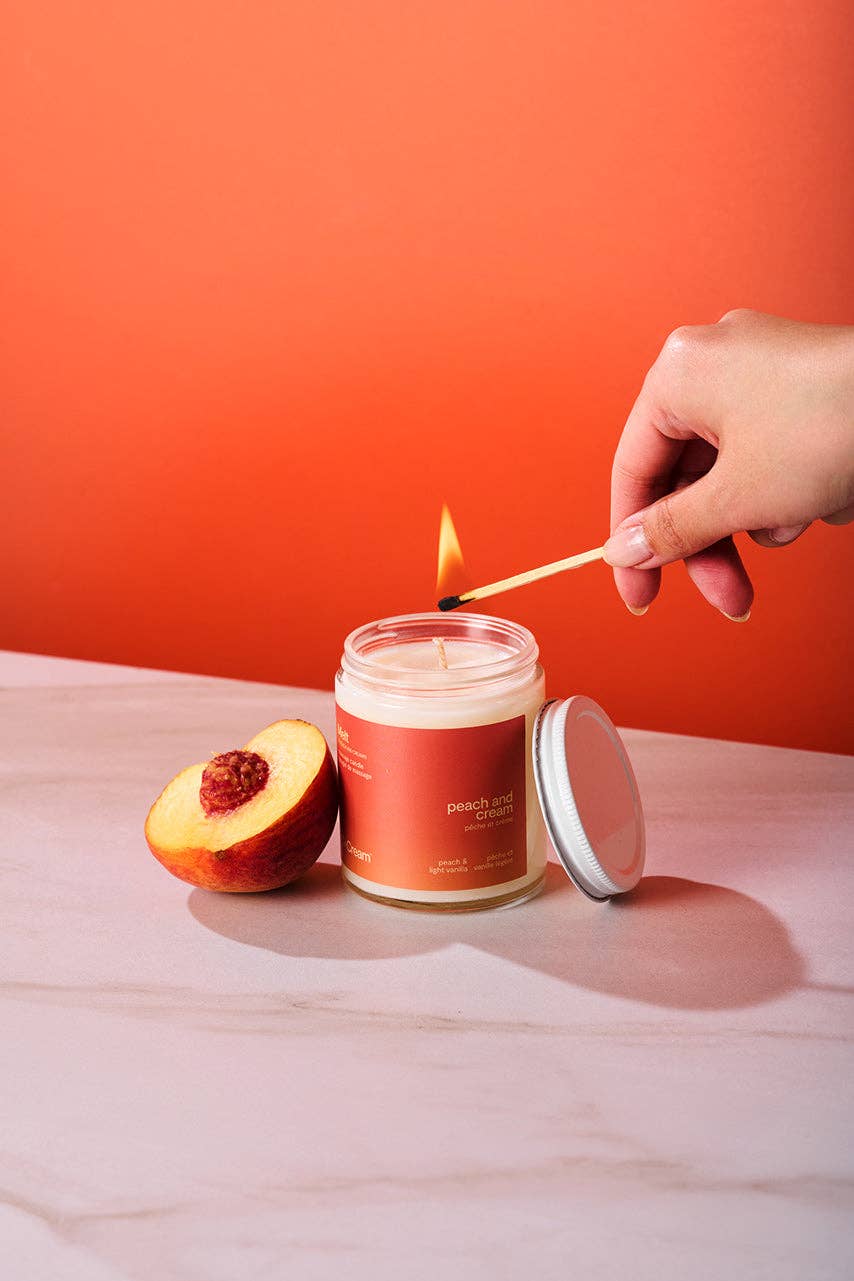 Massage Candle - Peach and Cream