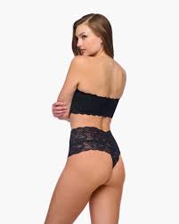 Never Say Never High Waisted Thong - Black