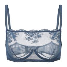 Amour d'Agnette Kim High Neck Sheer Lace Bra