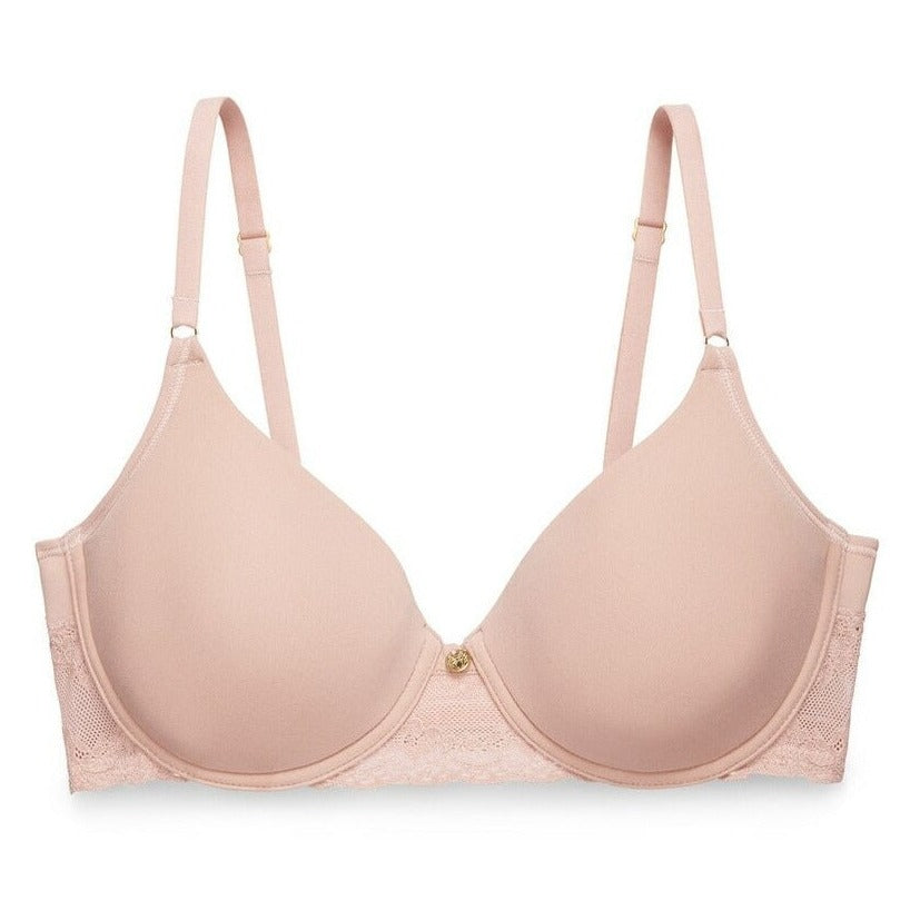 Natori Bliss Perfection T-Shirt Bra with contour cups, stretch microfiber, and adjustable straps, available at The O Shop in Central Massachusetts.