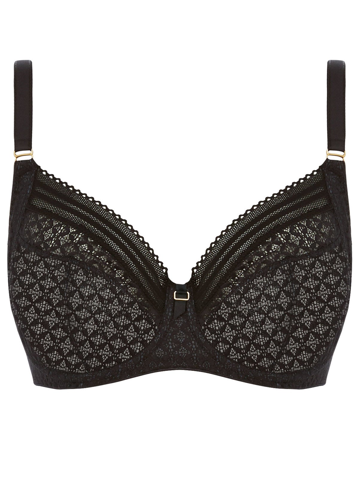 Freya Viva Lace Side Support - Noir (Final Sale)