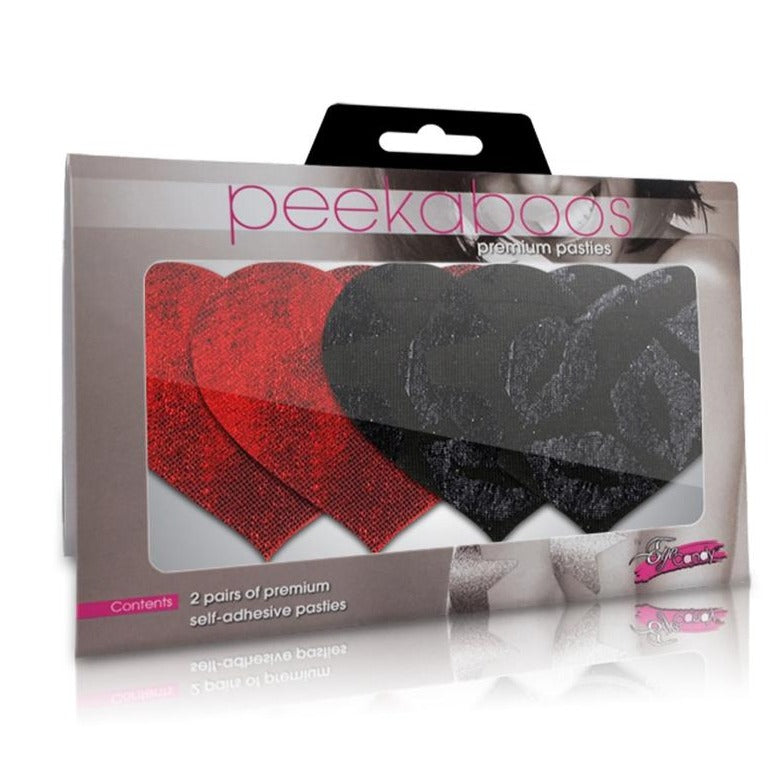 Peekaboo Stolen Kisses Hearts Pasties