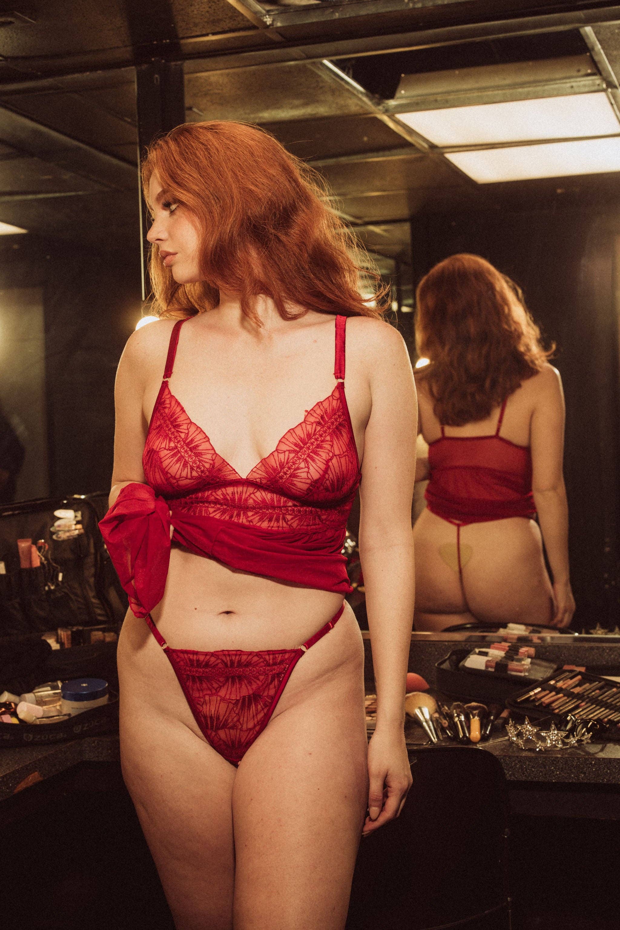 KILO BRAVA EMBROIDERY COLLECTION- SCARLETT- G-STRING