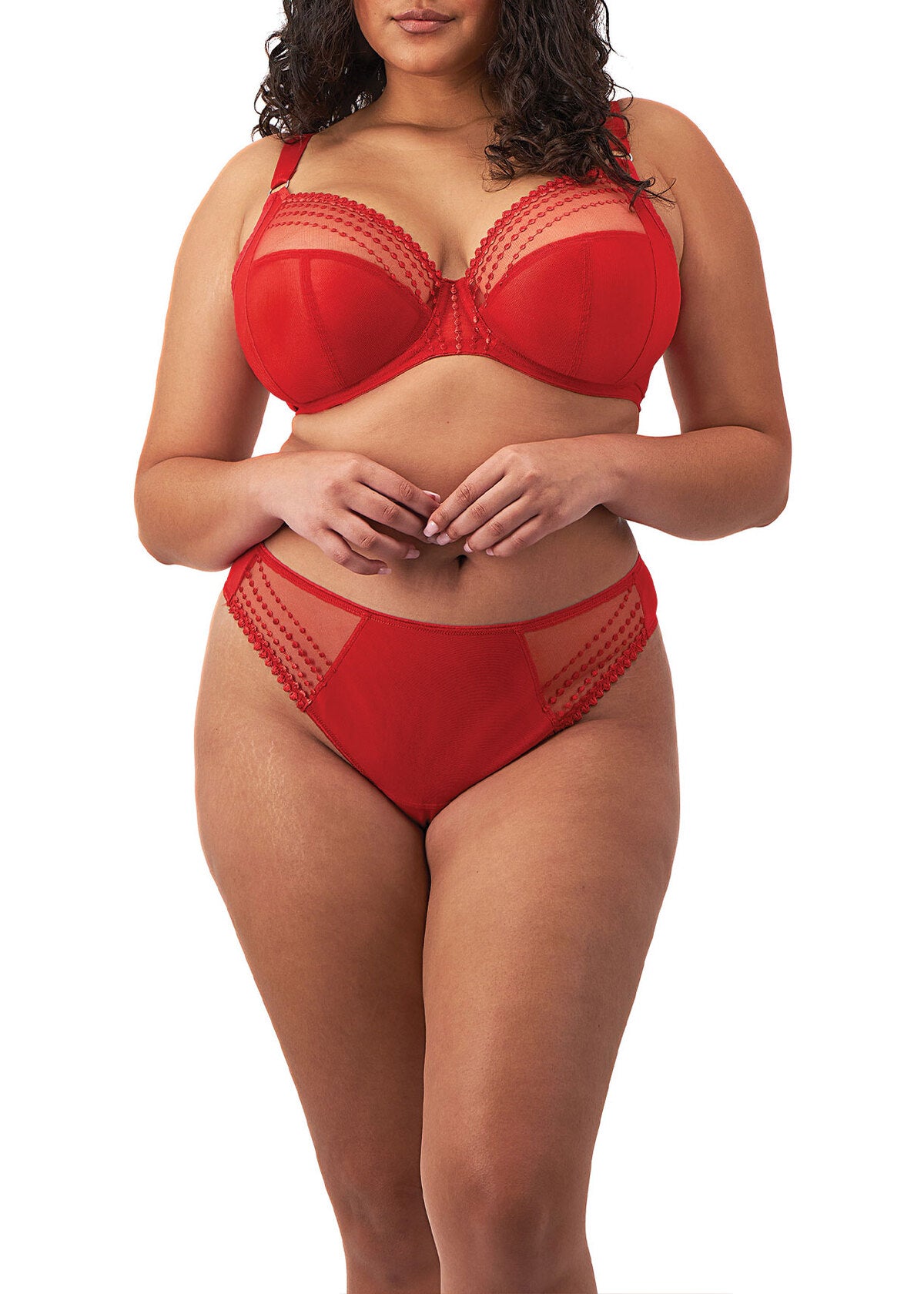 Elomi Matilda Plunge Bra - Haute Red