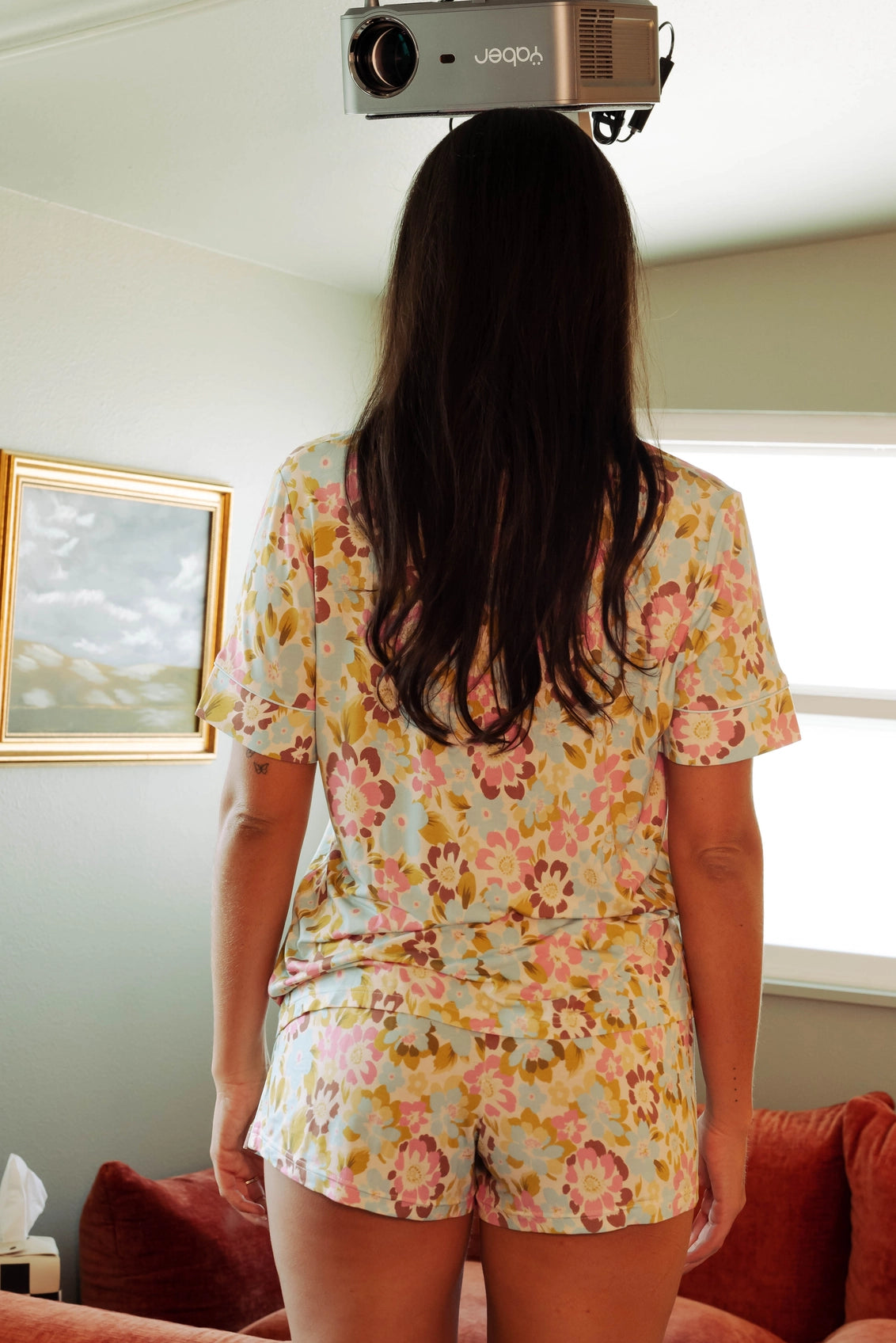 Modal Short PJ Set- Painted Blooms