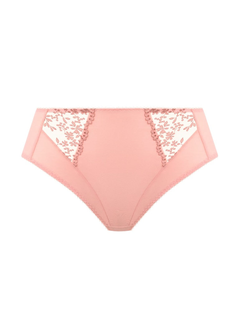 Elomi Zarla High Leg Brief – Rose Bud