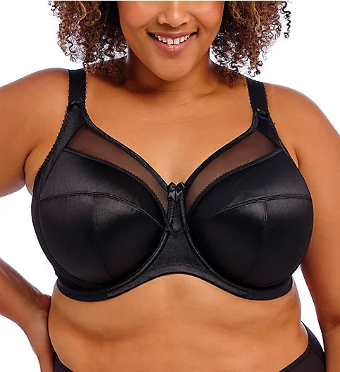 Goddess Keira Banded Bra - Black