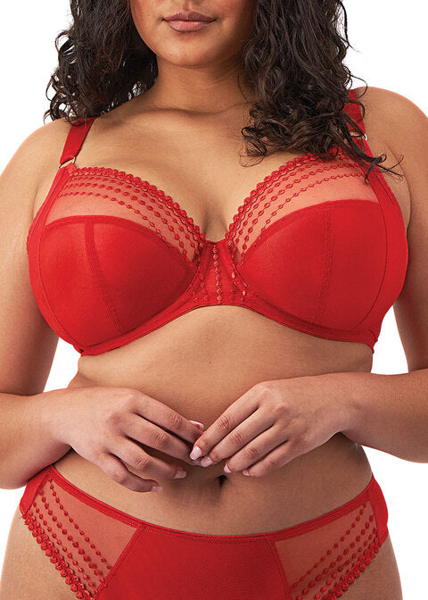 Elomi Matilda Plunge Bra - Haute Red